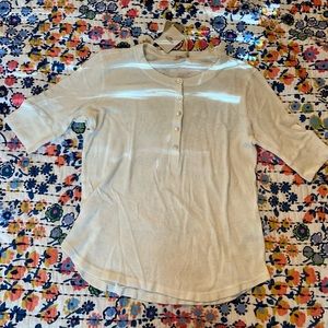 Faherty Allandria Short sleeved Henley